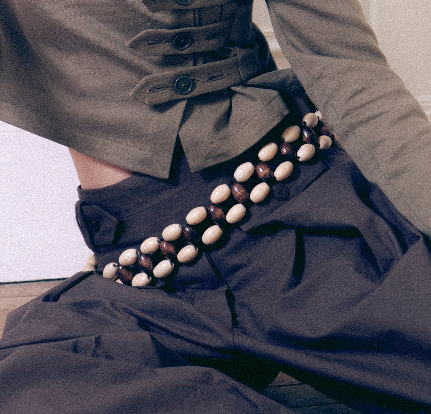 Accessory - Handcrafted Wooden Bead Belt